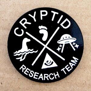 Cryptid Research Team Enamel Pin Bigfoot UFO Paranormal Lapel Badge Gift